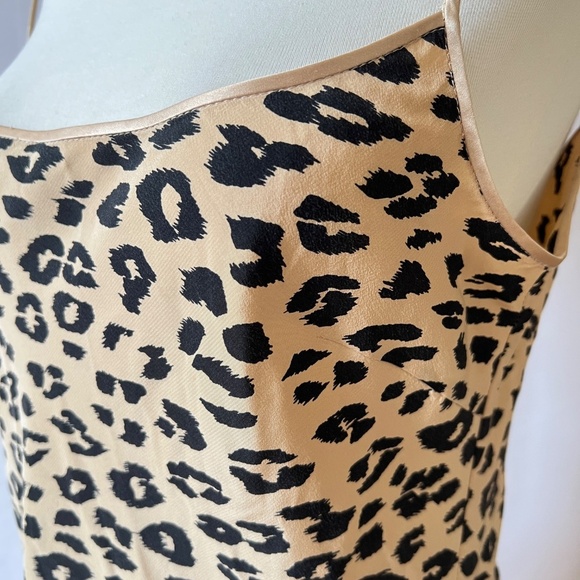 KATE MOSS X EQUIPMENT JESSA SILK SLIP DRESS SM ANIMAL LEOPARD PRINT SLINKY SEXY - Picture 6 of 12